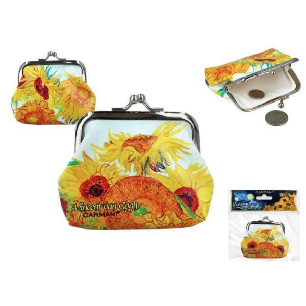 Μικρό πορτοφόλι - V. van Gogh, Ηλιοτρόπια (CARMANI)