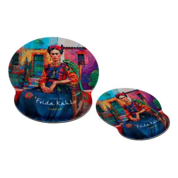 MAUSE PAD με μαξιλάρι καρπού - εμπνευσμένο από τους πίνακες του F. Kahlo