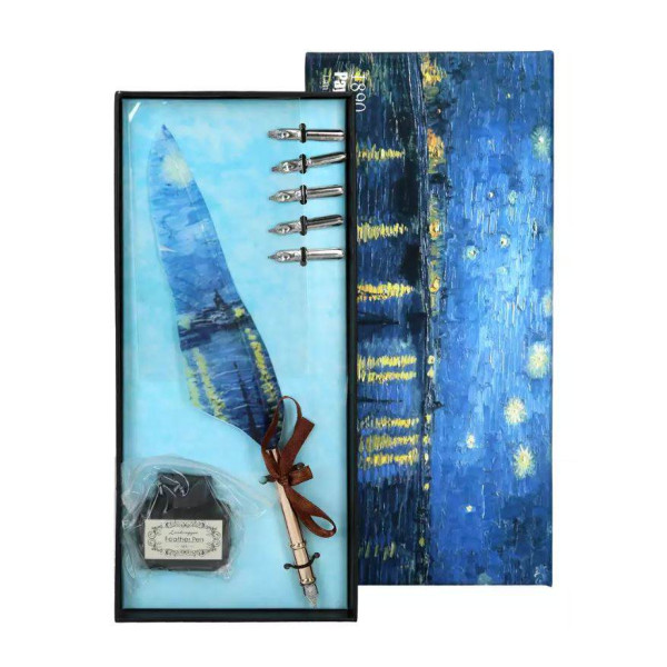 Σετ γραφής -. van Gogh ΠΕΝΑ με μελανοδοχείο, μελάνι και 5 μύτες