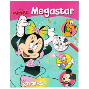 ΒΙΒΛΙΟ ΖΩΓΡΑΦΙΚΗΣ DISNEY MEGACOLOR Α4 128 ΣΕΛΙΔΕΣ+ΑΥΤΟΚΟΛΛΗΤΑ ΣΕ 5 ΣΧΕΔΙΑ