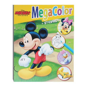 ΒΙΒΛΙΟ ΖΩΓΡΑΦΙΚΗΣ DISNEY MEGACOLOR Α4 128 ΣΕΛΙΔΕΣ+ΑΥΤΟΚΟΛΛΗΤΑ ΣΕ 5 ΣΧΕΔΙΑ