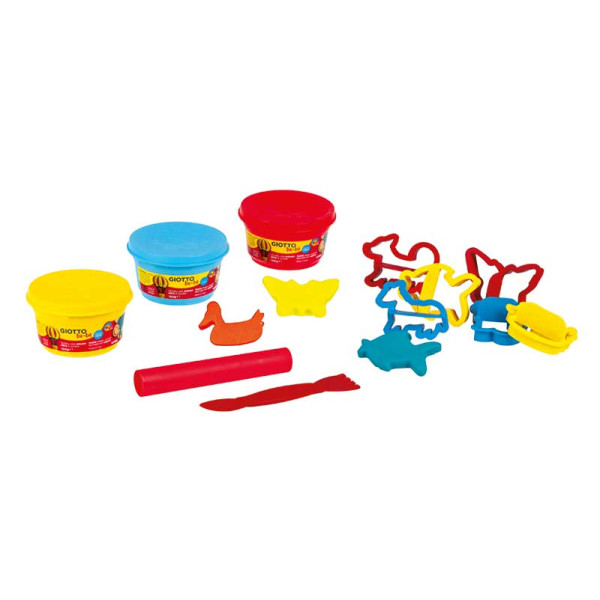 ΠΛΑΣΤΟΖΥΜΑΡΑΚΙ ΣΕΤ 11 ΤΕΜΑΧΙΩΝ GIOTTO BEBE 3 ΒΑΖΑΚΙΑ 100gr & 8 ΕΡΓΑΛΕΙΑ