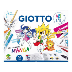 GIOTTO ART LAB ΣΕΤ ΔΗΜΙΟΥΡΓΙΑΣ HOW TO CREATE MANGA