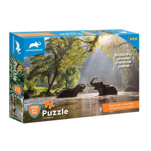 ΠΑΖΛ ΕΛΕΦΑΝΤΕΣ ΣΤΗ ΛΙΜΝΗ ANIMAL PLANET 73x48cm 1000TEM ΠΑΖΛ ΕΛΕΦΑΝΤΕΣ ΣΤΗ ΛΙΜΝΗ ANIMAL PLANET 73x48cm 1000TEM