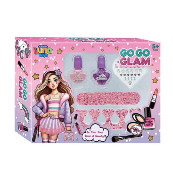 ΠΕΡΙΠΟΙΗΣΗ ΝΥΧΙΩΝ  ΣΕΤ 5ΤΕΜ 18,2Χ3,8Χ14,5  GOGO GLAM