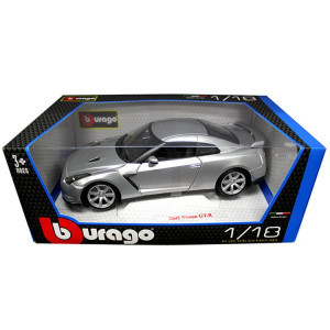 BBURAGO ΜΕΤΑΛΛΙΚΟ ΚΛΙΜΑΚΑ 1:18 2009 NISSAN SKYLINE GT-R R35 1:18 ΑΣΗΜΙ