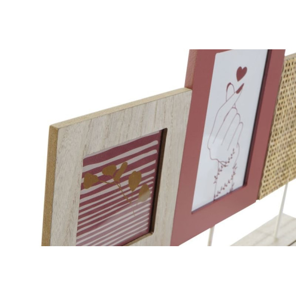 ΚΟΡΝΙΖΕΣ ΣΕΤ MULTIPHOTOS ΕΠΙΤΡΑΠΕΖΙΑ 30.5X1.5X37 ΑΠΟ MDF ΚΑΙ GLASS 42X5X27 2 ΕΙΚΟΝΕΣ