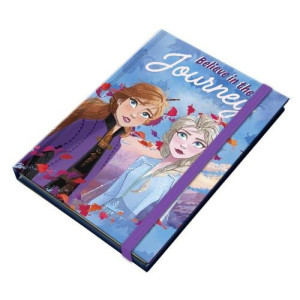 ΣΗΜΕΙΩΜΑΤΑΡΙΟ ΜΕ ΛΑΣΤΙΧΟ DISNEY FROZEN 2 ΣΕ 4 ΣΧΕΔΙA