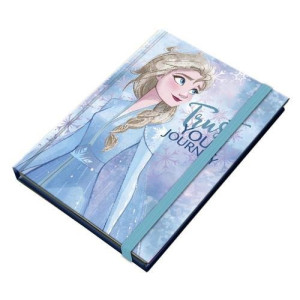 ΣΗΜΕΙΩΜΑΤΑΡΙΟ ΜΕ ΛΑΣΤΙΧΟ DISNEY FROZEN 2 ΣΕ 4 ΣΧΕΔΙA