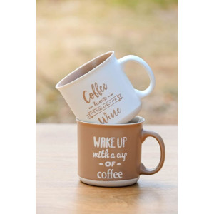 ΚΟΥΠΑ ΠΟΡΣΕΛΑΝΗΣ 12,5X9,6X8,7 370ML, COFFEE 4ΣΧΕΔΙΑ