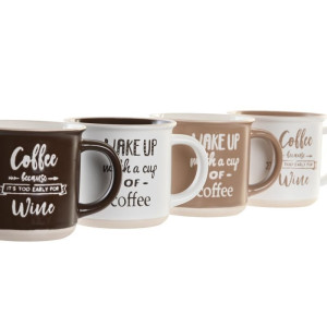 ΚΟΥΠΑ ΠΟΡΣΕΛΑΝΗΣ 12,5X9,6X8,7 370ML, COFFEE 4ΣΧΕΔΙΑ