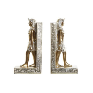ΒΙΒΛΙΟΣΤΑΤΕΣ SET 2 RESIN 10,5X7,5X20 EGYPTIAN GOLDEN