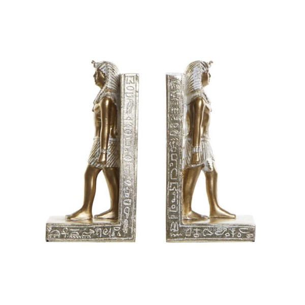ΒΙΒΛΙΟΣΤΑΤΕΣ SET 2 RESIN 10,5X7,5X20 EGYPTIAN GOLDEN
