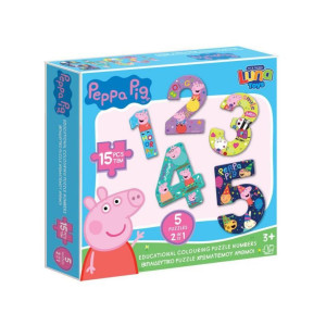 ΠΑΖΛ ΧΡΩΜΑΤΙΣΜΟΥ 2 ΟΨΕΩΝ ΑΡΙΘΜΟΙ 1-5 PEPPA PIG