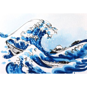 SAKURA ART KIT "GREAT WAVE OF KANAGAWA"