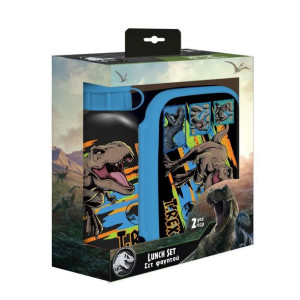 ΣΕΤ ΦΑΓΗΤΟΥ "JURASSIC WORLD" ΦΑΓΗΤΟΔΟΧΕΙΟ 800ml-ΠΑΓΟΥΡΙ ΑΛΟΥΜΙΝΙΟΥ 500ml