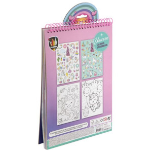 UNICORN COLOURING -STICKERBOOK BOOK A4, 16 ΣΕΛΙΔΕΣ