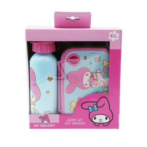 ΣΕΤ ΦΑΓΗΤΟΥ "MY MELODY" ΦΑΓΗΤΟΔΟΧΕΙΟ 800ml-ΠΑΓΟΥΡΙ ΑΛΟΥΜΙΝΙΟΥ 500ml