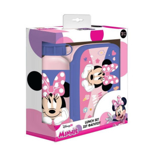 ΣΕΤ ΦΑΓΗΤΟΥ DISNEY "MINNIE MOUSE" ΦΑΓΗΤΟΔΟΧΕΙΟ 800ml-ΠΑΓΟΥΡΙ ΑΛΟΥΜΙΝΙΟΥ 500ml