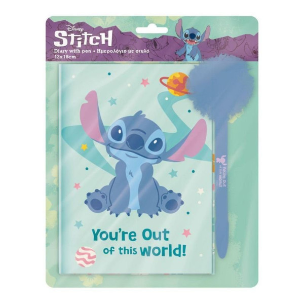 ΗΜΕΡΟΛΟΓΙΟ ΜΕ ΚΛΕΙΔΑΡΙΑ LILO & STITCH ΚΑΙ ΣΤΥΛΟ ΜΕ POM POM