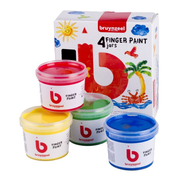 ΔΑΚΤΥΛΟΜΠΟΓΙΕΣ BRUYNZEEL FINGERPAINT SET 4 X 85 ML