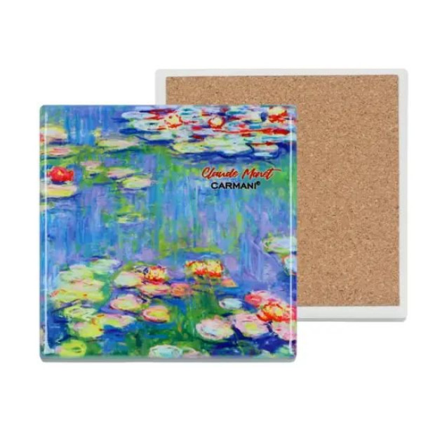 ΚΕΡΑΜΙΚΟ ΣΟΥΒΕΡ, ΤΕΤΡΑΓΩΝΟ - C. MONET, ΝΟΥΦΑΡΑ