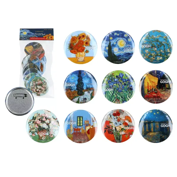 ΣΕΤ 10 PINS - Mix, V. van Gogh