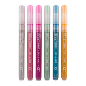 ΣΕΤ ΜΑΡΚΑΔΟΡΟΙ PASTEL GLITTER 6 ΤΕΜ BRUYNZEEL KIDS