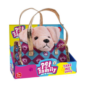 ΛΟΥΤΡΙΝΟ ΣΚΥΛΑΚΙ ΣΕ ΤΣΑΝΤΑ 20cm LUNA TOYS