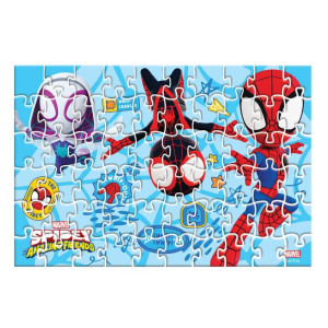ΠΑΖΛ 2 ΣΕ 1 ΣΕ ΜΕΤΑΛΛΙΚΗ ΜΠΑΛΑ "SPIDEY AND HIS AMAZING FRIENDS" 60ΤEM