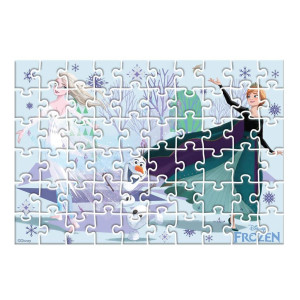 ΠΑΖΛ 2 ΣΕ 1 ΣΕ ΚΥΛΙΝΔΡΟ "FROZEN" 60ΤΕΜ
