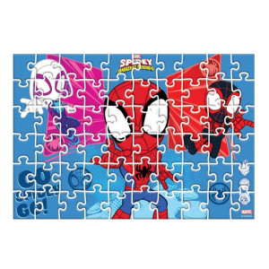 ΠΑΖΛ 2 ΣΕ 1 ΣΕ ΚΥΛΙΝΔΡΟ "SPIDEY AND HIS AMAZING FRIENDS" 60TEM