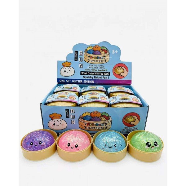 ΠΑΙΧΝΙΔΙ ANTISTRESS DUMPLING SQUISHY GLITTER ΜΕ ΦΩΣ