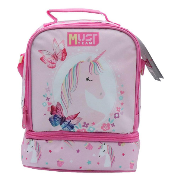 ΤΣΑΝΤΑΚΙ ΦΑΓΗΤΟΥ ΙΣΟΘΕΡΜΙΚΟ "YUMMY PINK UNICORN" 2 ΘΗΚΕΣ MUST TEAM