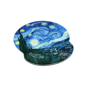 MOUSE PAD ΜΕ ΜΑΞΙΛΑΡΙ ΚΑΡΠΟΥ - Van Gogh, Starry Night MOUSE PAD ΜΕ ΜΑΞΙΛΑΡΙ ΚΑΡΠΟΥ - Van Gogh, Starry Night