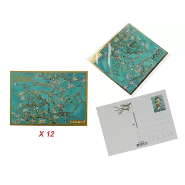 ΣΕΤ 12 ΚΑΡΤ ΠΟΣΤΑΛ - Van Gogh, Almond Blossom