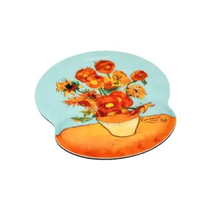 MOUSE PAD ΜΕ ΜΑΞΙΛΑΡΙ ΚΑΡΠΟΥ - Van Gogh, Sunflowers
