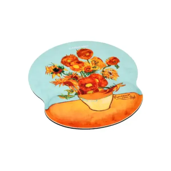 MOUSE PAD ΜΕ ΜΑΞΙΛΑΡΙ ΚΑΡΠΟΥ - Van Gogh, Sunflowers