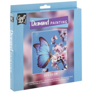 DIAMOND PAINTING BUTTERFLY 20X20CM