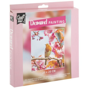 DIAMOND PAINTING BIRD 20X20CM