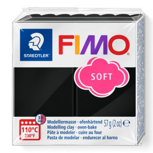 STAEDTLER ΠΗΛΟΣ FIMO SOFT 8020-9 Black 57g