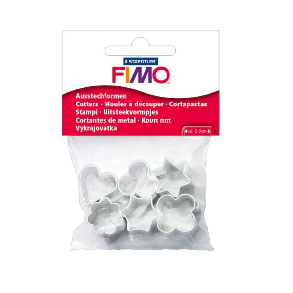 ΣΕΤ ΚΑΛΟΥΠΙΑ ΜΕΤΑΛΛΙΚΑ 2-3CM 6ΤΕΜ FIMO