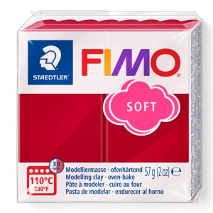 STAEDTLER ΠΗΛΟΣ FIMO SOFT 8020-26 Cherry Red 57g