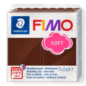 STAEDTLER ΠΗΛΟΣ FIMO SOFT 8020-75 Chocolate 57g