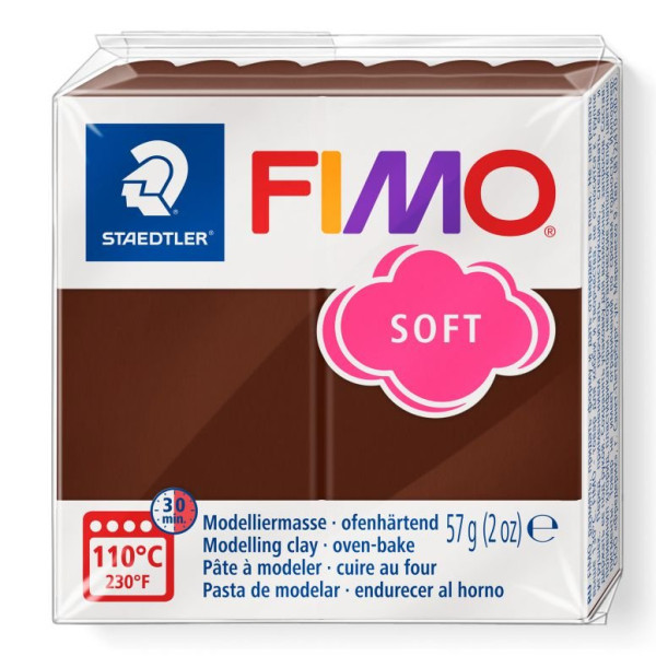 STAEDTLER ΠΗΛΟΣ FIMO SOFT 8020-75 Chocolate 57g