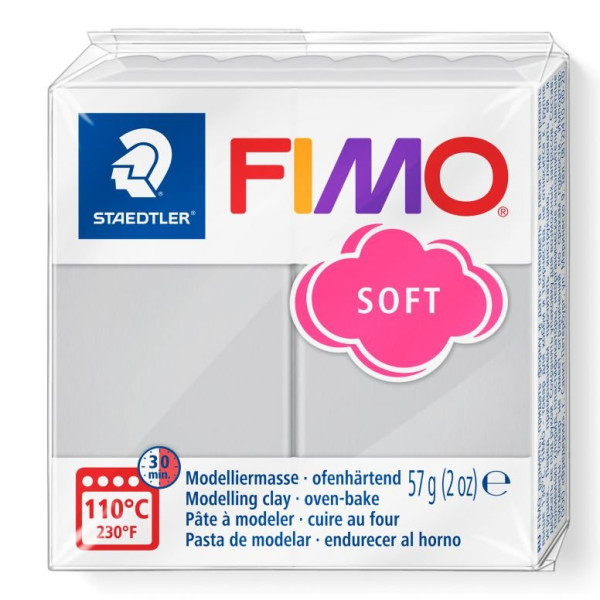 STAEDTLER ΠΗΛΟΣ FIMO SOFT 8020-80 Dolphin Grey 57g