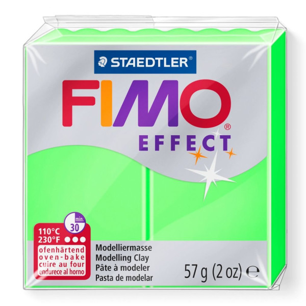 STAEDTLER ΠΗΛΟΣ FIMO EFFECT 8010-501 Neon Green 57g