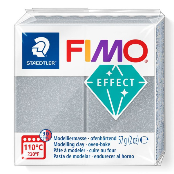 STAEDTLER ΠΗΛΟΣ FIMO EFFECT 8010-81 Metallic Silver 57g