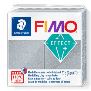 STAEDTLER ΠΗΛΟΣ FIMO 8010-81 EFFECT SILVER METALL 57gr