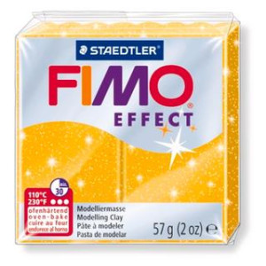 STAEDTLER ΠΗΛΟΣ FIMO 8020-112** EFFECT 57gr  GLITTER ΧΡΥΣΟ